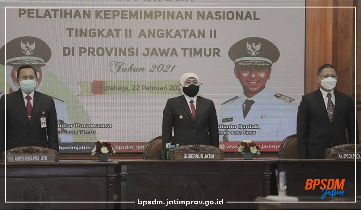 Pembukaan Pelatihan Kepemimpinan Nasional Tingkat II Angkatan II di Provinsi Jawa Timur Tahun 2021