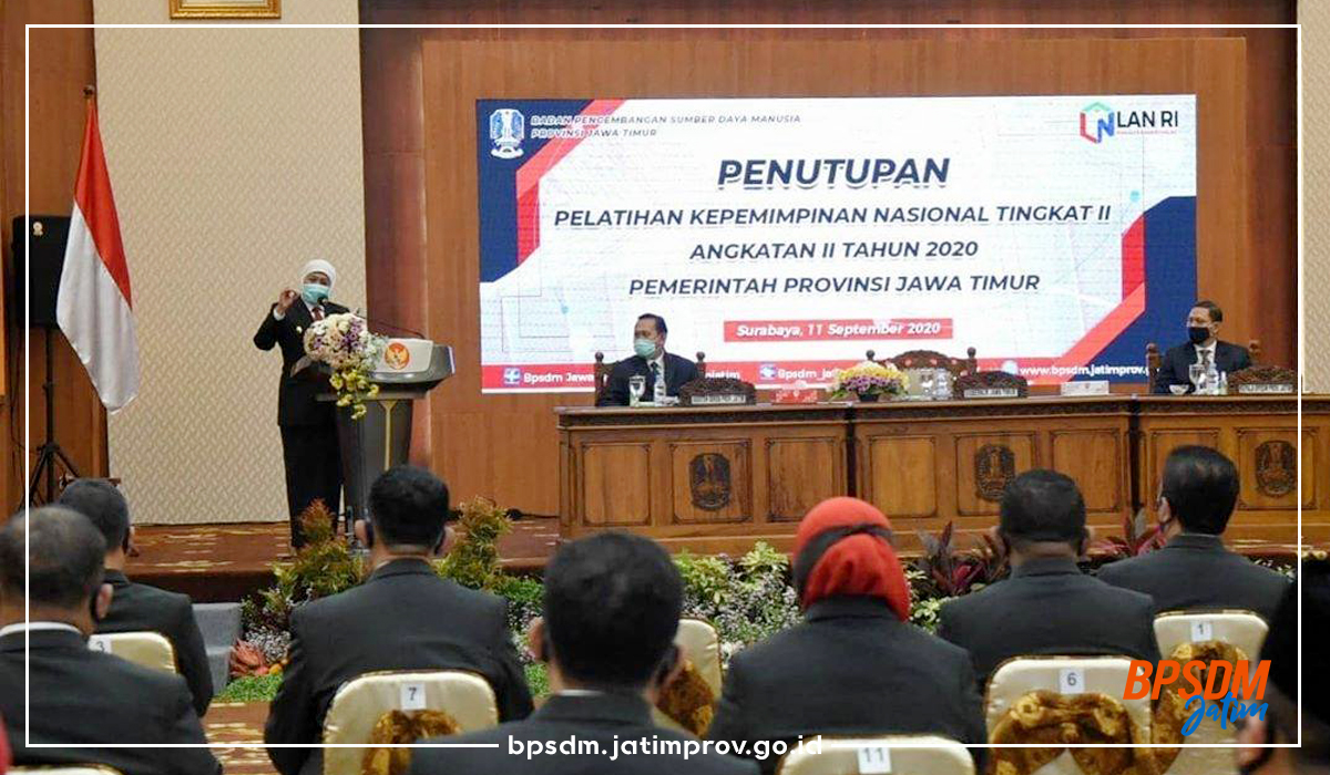 Penutupan PKN Tingkat II Angkatan II Pemerintah Provinsi Jawa Timur Tahun 2020