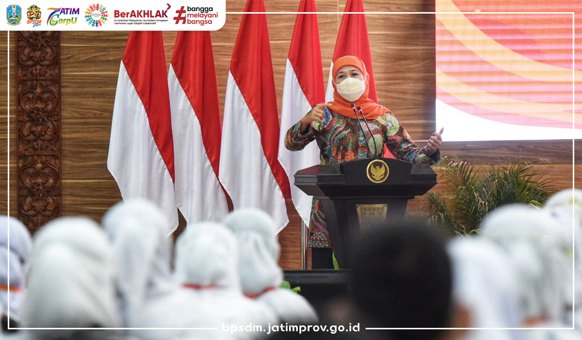 Hadapi Era Digital, Gubernur Khofifah Sampaikan Pesan-Pesan Penting Kepada Para ASN Jawa Timur