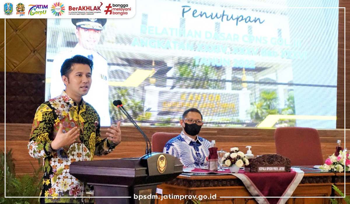 Tutup Latsar CPNS Golongan III 2022 di Malang, Wagub Emil : Jadilah Superteam Bukan Superman