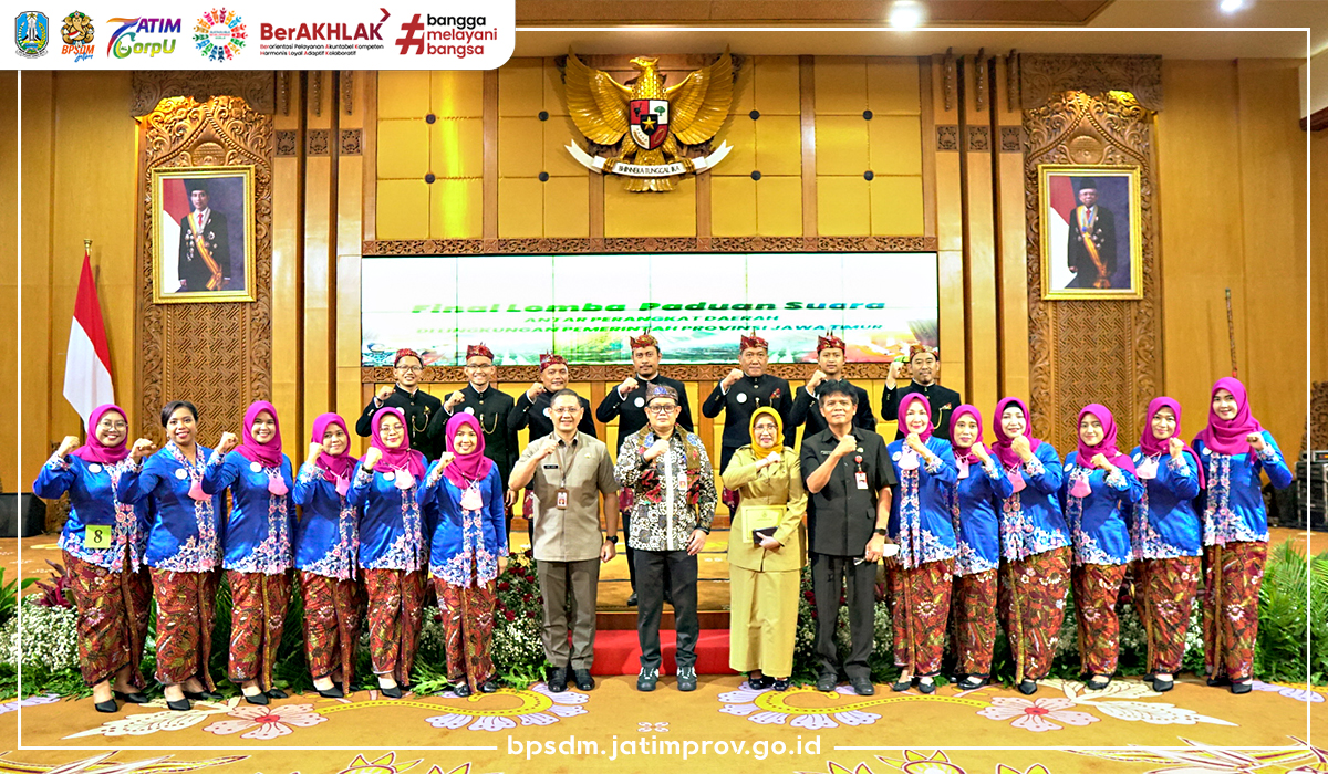 Tim BPSDM Jatim Masuk Lima Besar Terbaik Lomba Paduan Suara HUT ke-77 Jawa Timur