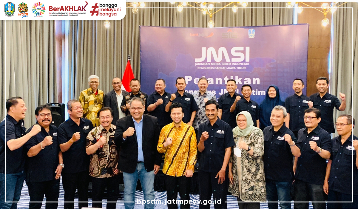 Pelantikan JMSI Jatim dihadiri Wagub Emil Dardak, Kepala BPSDM Jawa Timur ditunjuk sebagai Ketua Dewan Pembina