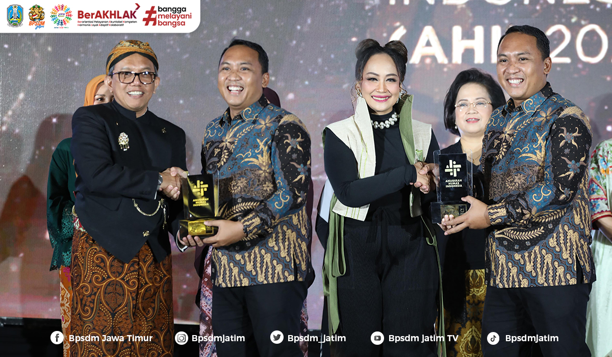 BPSDM Jatim Raih 2 Penghargaan dalam ajang kompetisi The 5th Anugerah Humas Indonesia (AHI) 2023